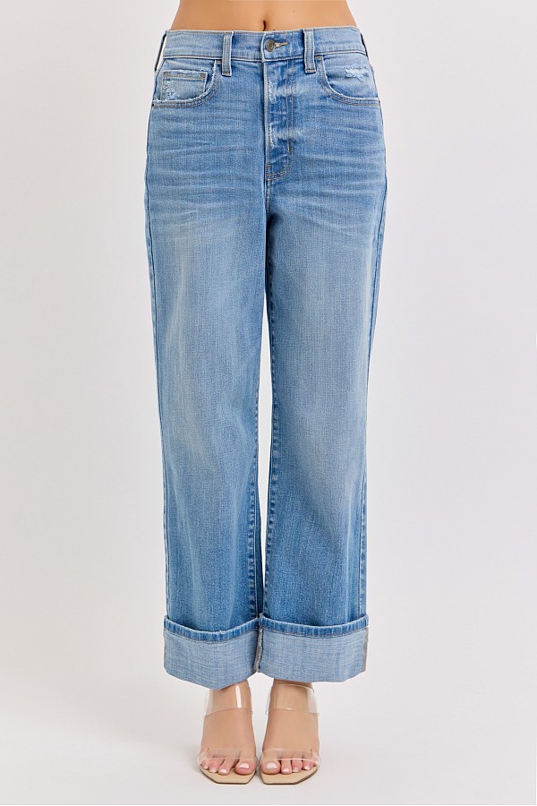 Super High Rise Dad Jean with Cuff